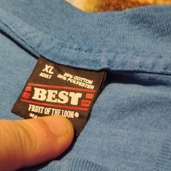 Men's Vintage Blue XL Single Stitch Bluewater Antique Classic Car Canada Shirt - Picture 3 of 4